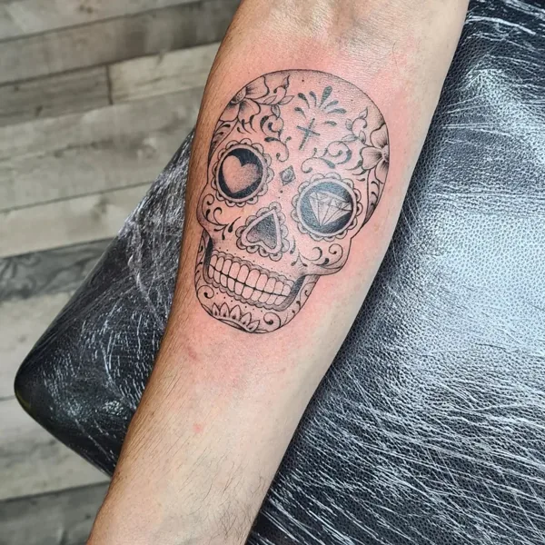 Tête de mort décorative